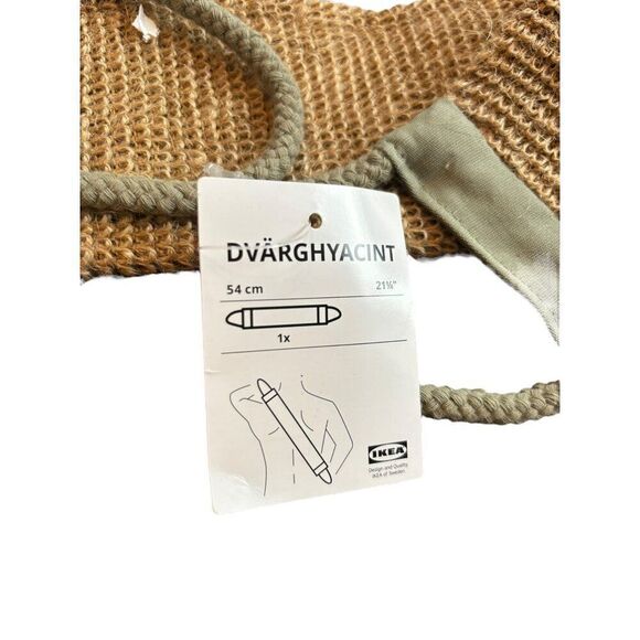 IKEA Dvärghyacint Back Scrubber 54cm Natural Beige & Green 70% Jute 30% Polyeste - Picture 3 of 6